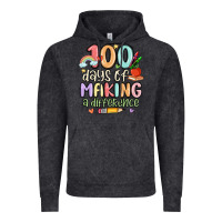 Vintage Black 100 days of making a difference Vintage Hoodie - MaliasSmallBusiness