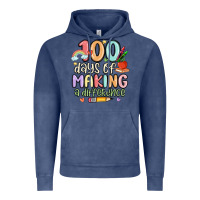 Vintage Denim 100 days of making a difference Vintage Hoodie - MaliasSmallBusiness