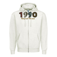 Oatmeal Heather Womens 30 Years Old 1990 Zipper Hoodie - Bettercallsaul