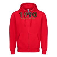 Red Womens 30 Years Old 1990 Zipper Hoodie - Bettercallsaul