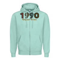 Seafoam Womens 30 Years Old 1990 Zipper Hoodie - Bettercallsaul