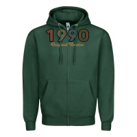Sports Green Womens 30 Years Old 1990 Zipper Hoodie - Bettercallsaul