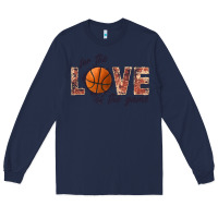 Navy basketball love of the game Long Sleeve Tee - JahusDesignShop