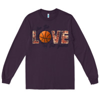 Plum basketball love of the game Long Sleeve Tee - JahusDesignShop