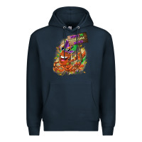 Navy throw me something mister Premium Hoodie - CowGirlArtShop