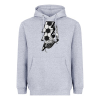 Heather Grey Lightning bolt Soccer Heavyweight Hoodie - HowdyJamesFarm