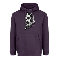 Plum Lightning bolt Soccer Heavyweight Hoodie - HowdyJamesFarm