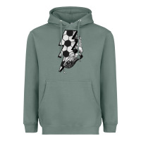 Sage Lightning bolt Soccer Heavyweight Hoodie - HowdyJamesFarm