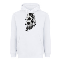 White Lightning bolt Soccer Heavyweight Hoodie - HowdyJamesFarm