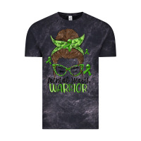 Cloud Black messy bun mental health warrior Vintage Tee - MaliasSmallBusiness