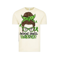 Vintage Arctic messy bun mental health warrior Vintage Tee - MaliasSmallBusiness