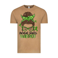 Vintage Camel messy bun mental health warrior Vintage Tee - MaliasSmallBusiness