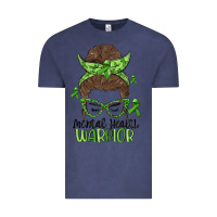 Vintage Denim messy bun mental health warrior Vintage Tee - MaliasSmallBusiness