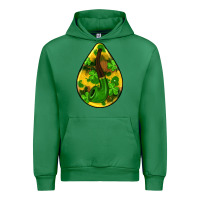Emerald st.patrick's teardrop earrings Urban Hoodie - FaDigitalArtStudio