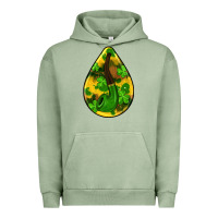 Pigment Oil Green st.patrick's teardrop earrings Urban Hoodie - FaDigitalArtStudio