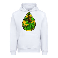 White st.patrick's teardrop earrings Urban Hoodie - FaDigitalArtStudio
