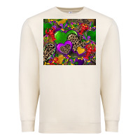 Sandshell mardi gras hearts Premium Sweatshirt - CowGirlArtShop