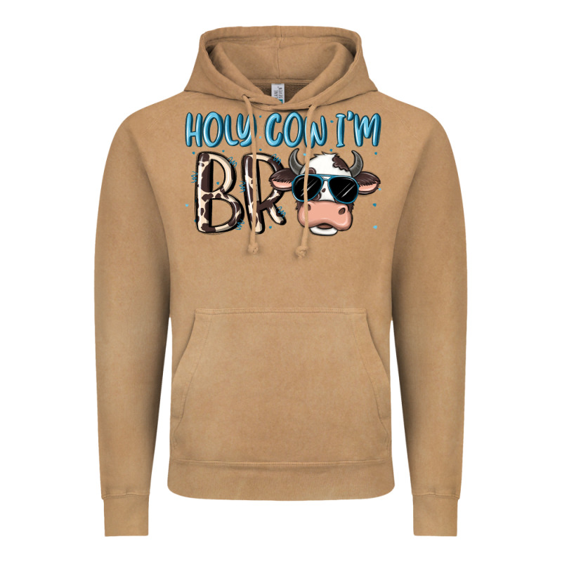 Holy Cow I'm Bro Vintage Hoodie by MaliasSmallBusiness | Teevron