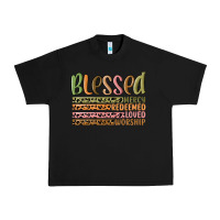 Black retro blessed redeemed quotes Urban Heavy Tee - MaliasSmallBusiness