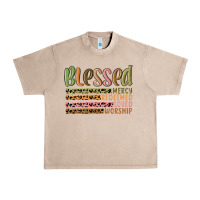 French Oak retro blessed redeemed quotes Urban Heavy Tee - MaliasSmallBusiness