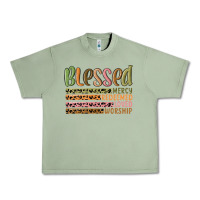 Oil Green retro blessed redeemed quotes Urban Heavy Tee - MaliasSmallBusiness
