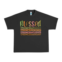 Pigment Black retro blessed redeemed quotes Urban Heavy Tee - MaliasSmallBusiness