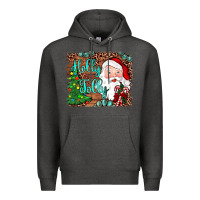 Charcoal Heather holly jolly Premium Hoodie - JahusDesignShop