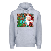 Heather Grey holly jolly Premium Hoodie - JahusDesignShop
