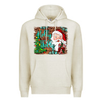 Oatmeal Heather holly jolly Premium Hoodie - JahusDesignShop