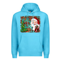 Ocean Blue holly jolly Premium Hoodie - JahusDesignShop