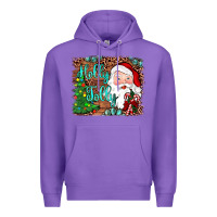 Purple holly jolly Premium Hoodie - JahusDesignShop