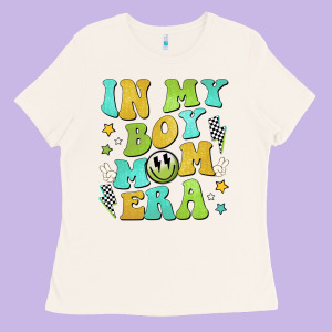In My Boy Mom Era Ladies Tee Designed By Jahusdesignshop