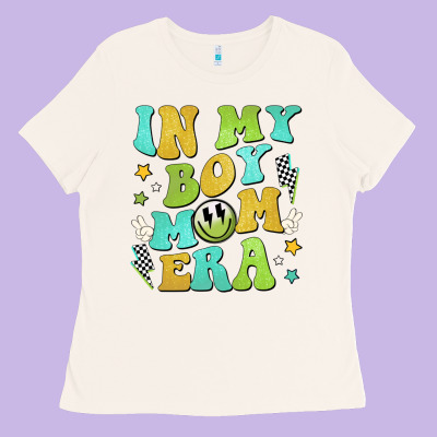 In My Boy Mom Era Ladies Tee Designed By Jahusdesignshop