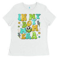 White in my boy mom era Ladies Tee - JahusDesignShop