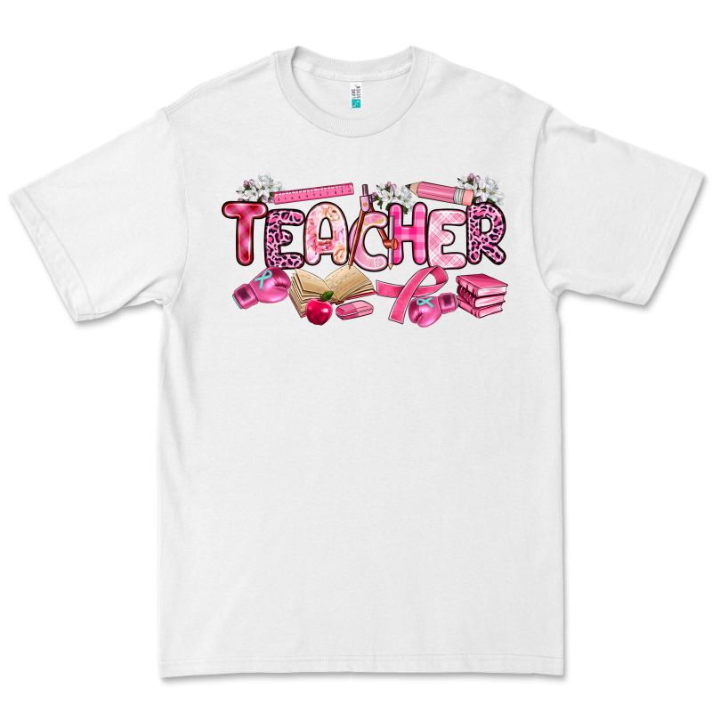 Breast Cancer Teacher Premium Tee by Artiststas | Teevron