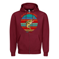 Burgundy If It's Not About Fishing I'm Not Interested Zipper Hoodie - Bettercallsaul