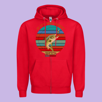 If It's Not About Fishing I'm Not Interested Zipper Hoodie Designed By Bettercallsaul