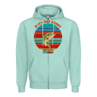 Seafoam If It's Not About Fishing I'm Not Interested Zipper Hoodie - Bettercallsaul