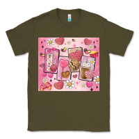 Army Green cafecito y chisme valentine's day Classic Tee - MaliasSmallBusiness
