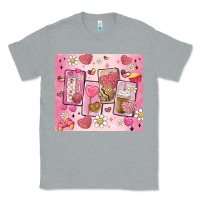 Heather Grey cafecito y chisme valentine's day Classic Tee - MaliasSmallBusiness