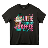 Asphalt life happens coffee  helps Heavy Core Tee - AdoDesignShop