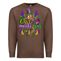 Chestnut mardi gras fleur de lis Premium Sweatshirt - CowGirlArtShop