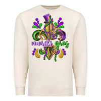 Sandshell mardi gras fleur de lis Premium Sweatshirt - CowGirlArtShop