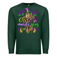 Mardi Gras Fleur De Lis Premium Sweatshirt | Teevron