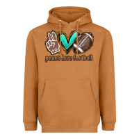 Meerkat Peace love football Heavyweight Hoodie - HowdyJamesFarm