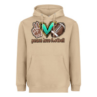 Mushroom Peace love football Heavyweight Hoodie - HowdyJamesFarm