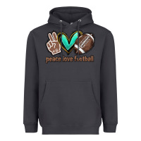 Smoke Peace love football Heavyweight Hoodie - HowdyJamesFarm