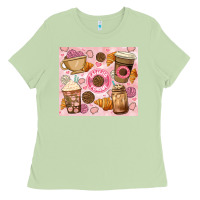 Matcha cafecito y chisme. Ladies Tee - JahusDesignShop