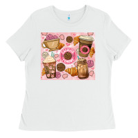White cafecito y chisme. Ladies Tee - JahusDesignShop