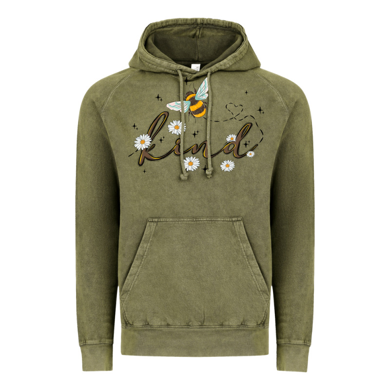 Bee Kind Vintage Hoodie by MaliasSmallBusiness | Teevron